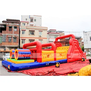 Customizable inflatable obstacle course equipment for adult or kids