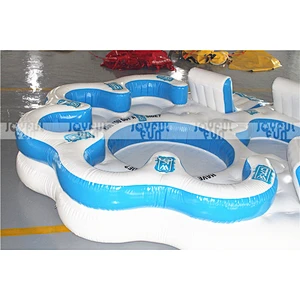 Factory new design good quality inflatable water floating sofa big water combo with cheap price