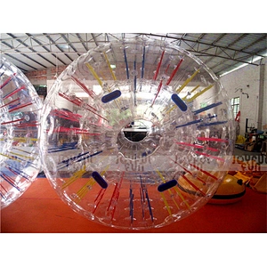 Customized Hot sell PVC/TPU  inflatable fluorescence zorb ball inflatable sport game for sale