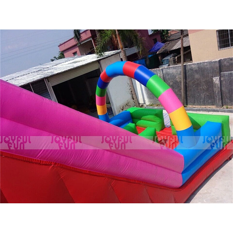 China low price high quality funny game inflatable slide clown dry slide inflatable jumping game for sale