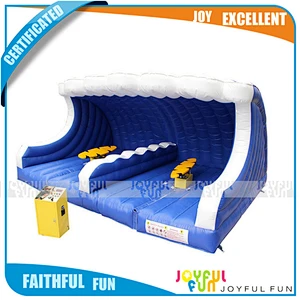 Customized inflatable mechanical wipe out giant inflatable game for kid