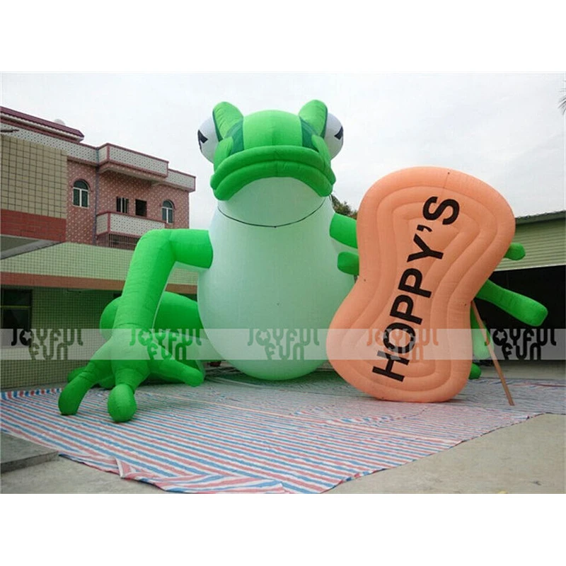Ad use amusement park inflatable welding frog model ad outdoor for sale