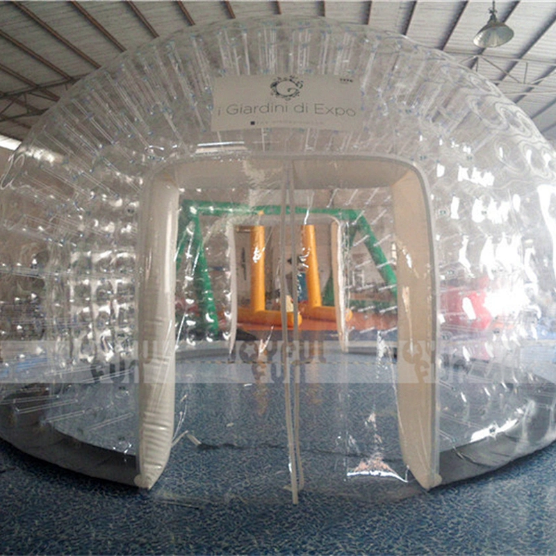 Outdoor giant welding inflatable globe inflatable transparent clear dome tent inflatable popular tent for sale