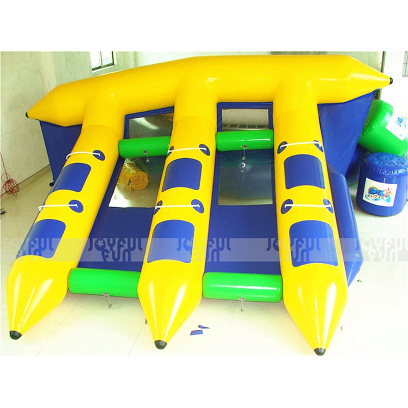 High quality factory price inflatable fish towable banana boat crazy floating game for sale