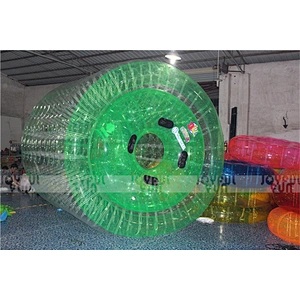 High quality new inflatable plastic clear blue customized color water roller ball outdoor poor water roller