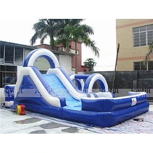 Factory price giant inflatable slide amusement equipment inflatable water slide with pool for sale
