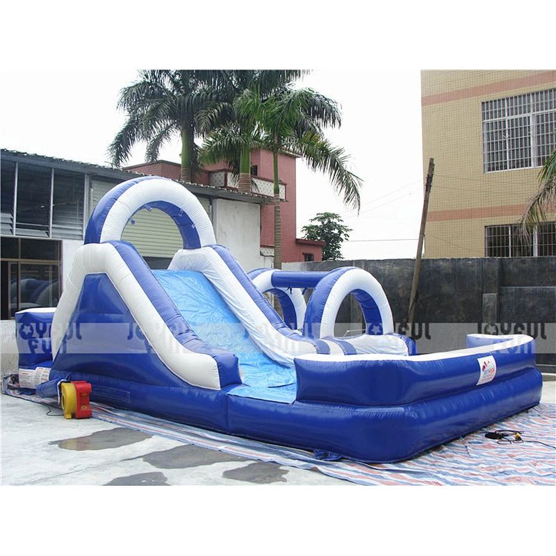 Factory price giant inflatable slide amusement equipment inflatable water slide with pool for sale