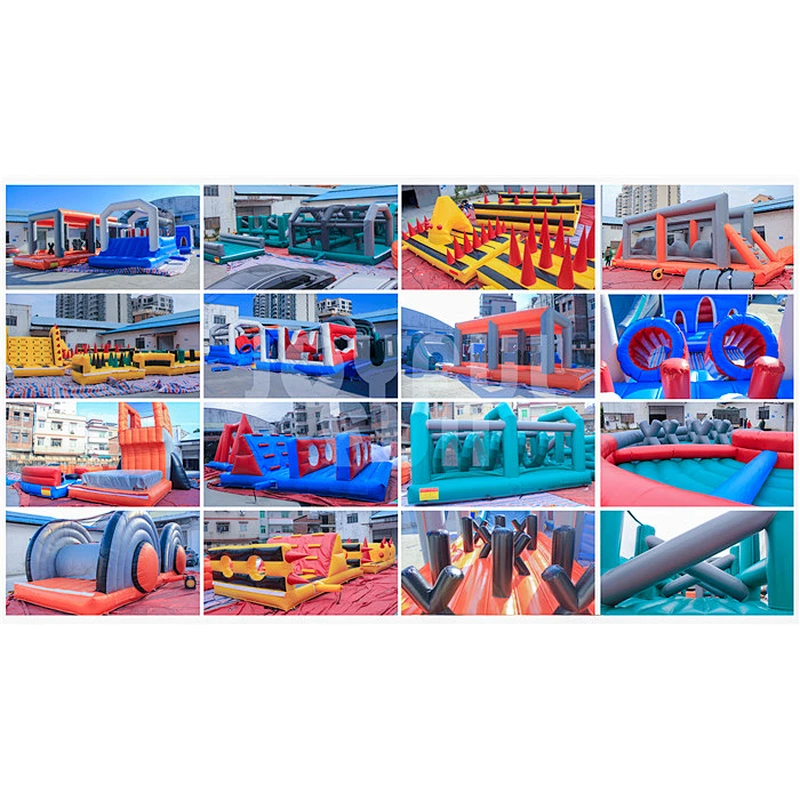 The biggest U turn adult inflatable obstacle cours inflatable obstacle course for sale