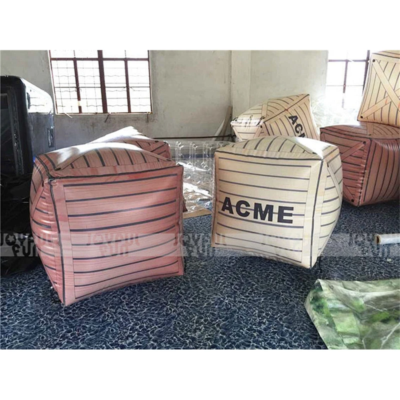 Hot selling inflatable paintball camouflage box popular game for sale