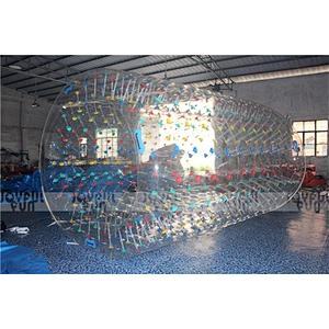 The most popular products inflatable roller ball water wheel interesting game for sale