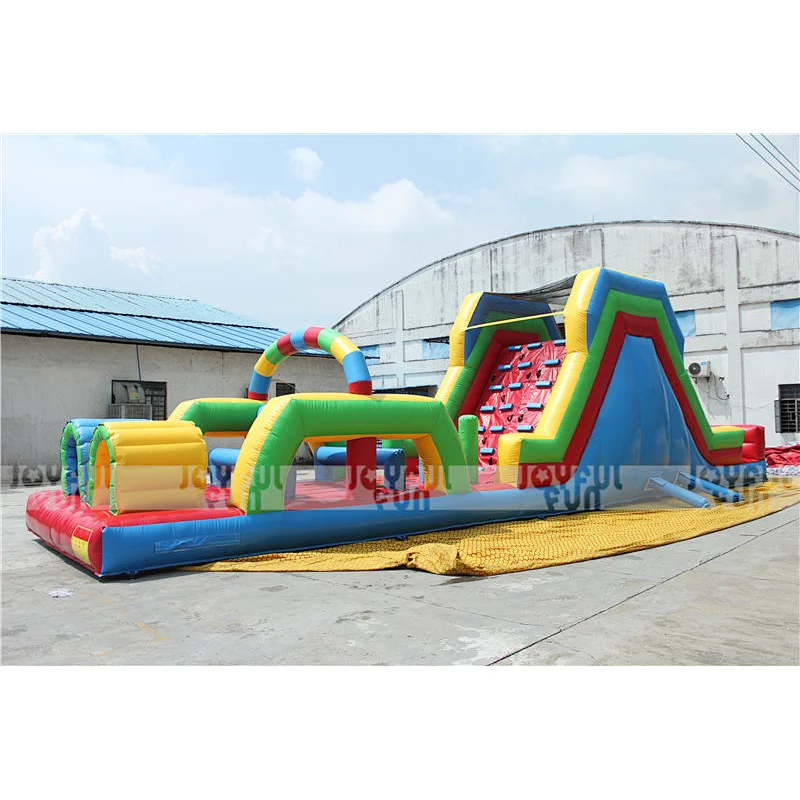 Hot sale commercial factory price inflatable obstacle course for sale inflatable adult kids course
