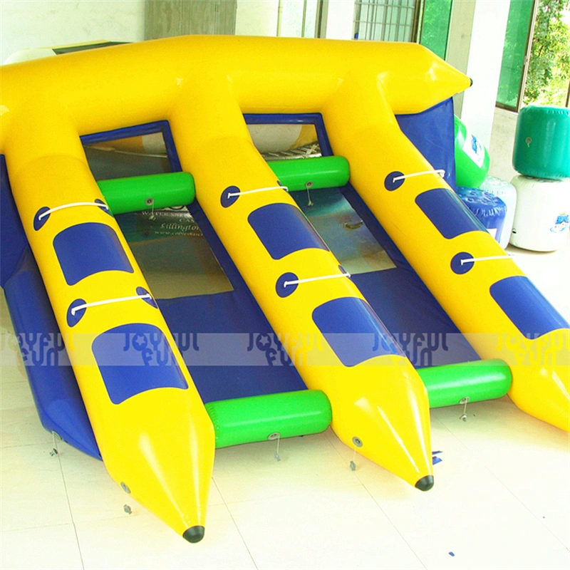 High quality factory price inflatable fish towable banana boat crazy floating game for sale