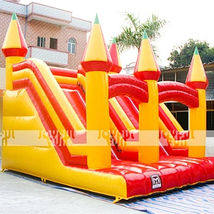 Commercial top quality inflatable dry slide bouncer game inflatable jumping game and toy for sale
