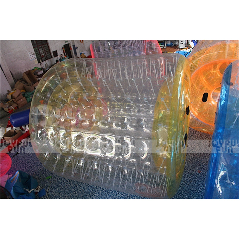 China manufacturer produced inflatable water walking roller inflatable wheel game for events