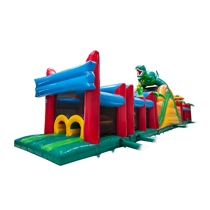 New design  popular inflatable obstacle course inflatable dinosaur obstacle beast obstacle course