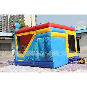 Inflatable cartoon jump bouncy castle house inflatable combo for amusement park