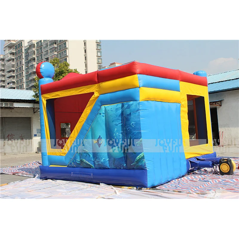 Inflatable cartoon jump bouncy castle house inflatable combo for amusement park
