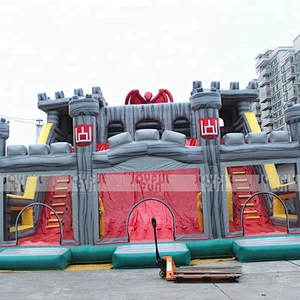 Popular Inflatable Castle Children Outdoor Playground with Big Slide