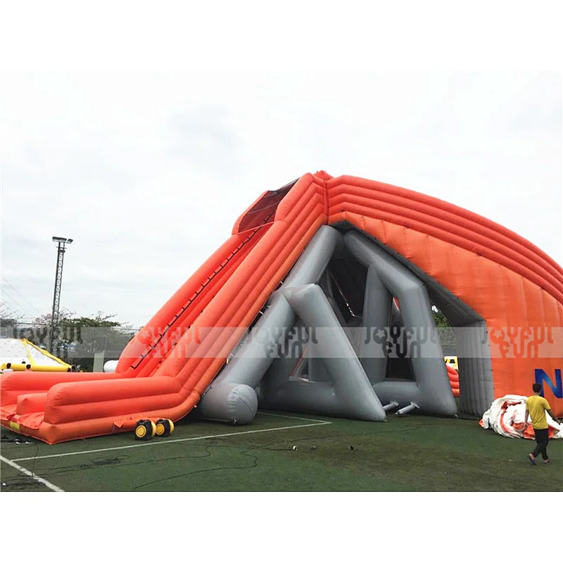 Giant factory price inflatable hippo 3 slips 6 lanes slide inflatable water slide for sale