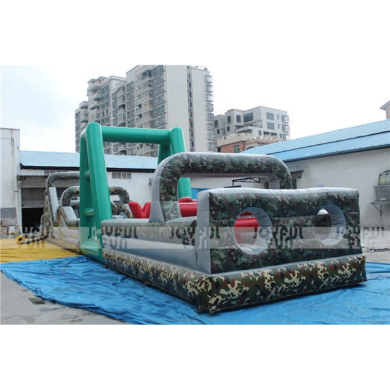 China professional factory high quality inflatable crazy camouflage obstacle course for challenge