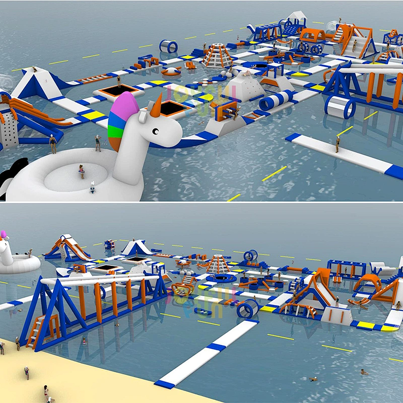 2021 JOYFUL FUN Commercial Large Adult Water Games Amusement Floating Inflatable Water Park