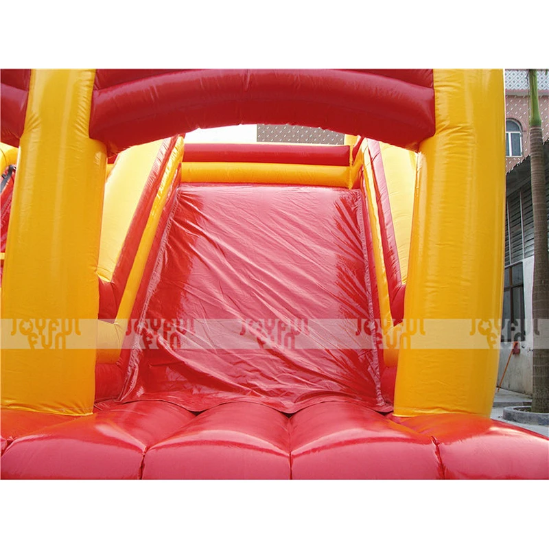 China new design 2017 high quality gym equipment outdoor giant castle inflatable slides for sale