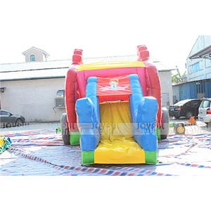 Child's fairy tale theme princess carriage commercial combo jumping bouncy inflatable castle for kids