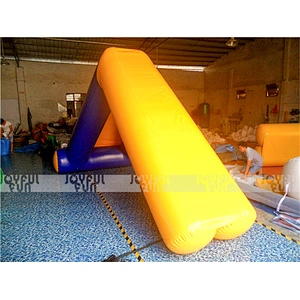 Custom summer water games inflatable floating tube slides