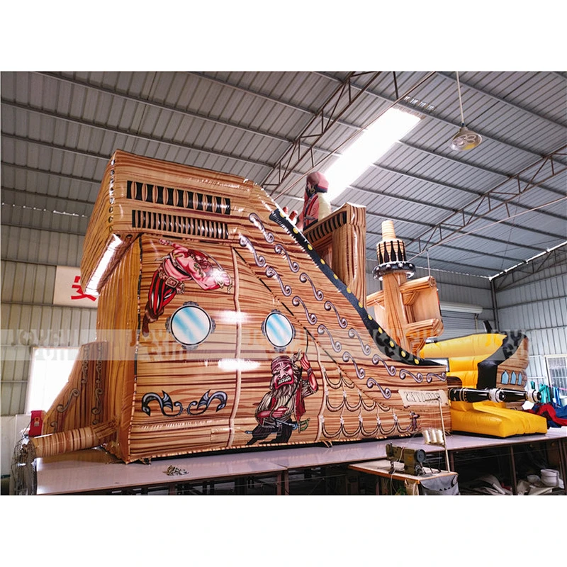 China factory classic Pirate Ship inflatable slide playground inflatable jumping game for sale