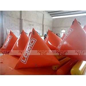 High quality inflatable bunker obstacle Triangular prism shape obstacle used in sport game for adult child