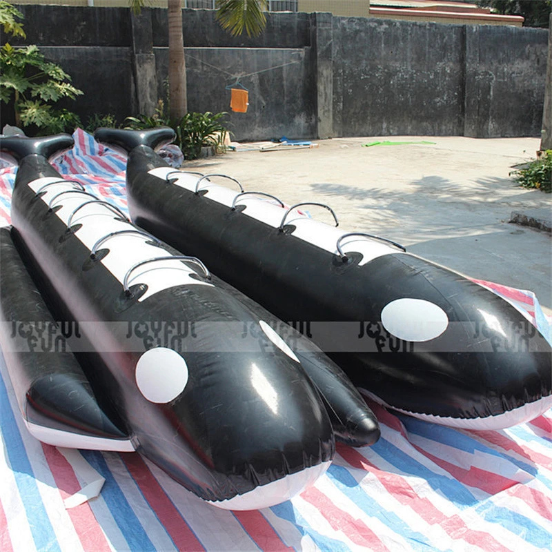 Customized Inflatable Water Games Flying Fish Used Inflatable Banana Boat for Sale