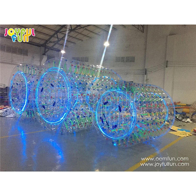 Factory Price Customized LED Inflatable Roller Used Commercial Inflatable Water Roller for Sale