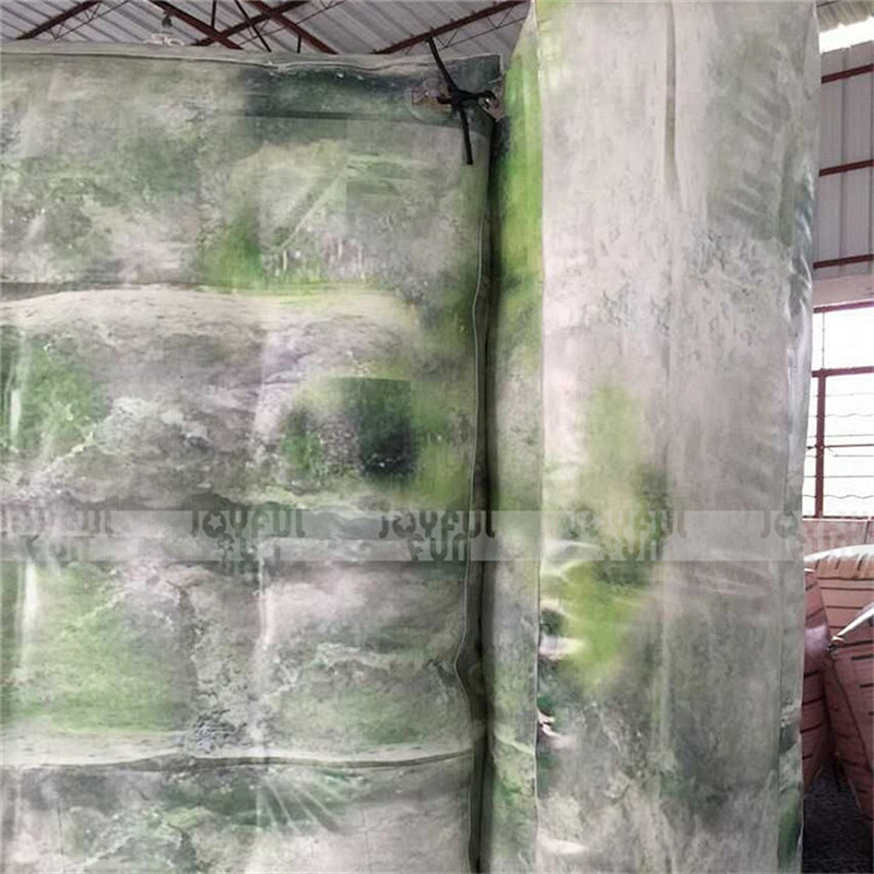 Durable material Wholesale inflatable paintball bunker camouflage obstacle wall shooting block game