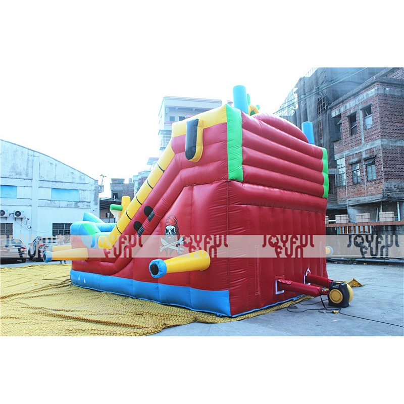 Used indoor playground equipment prices, giant inflatable pirate ship playground with slide for sale