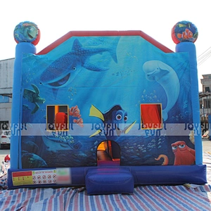 Inflatable cartoon jump bouncy castle house inflatable combo for amusement park