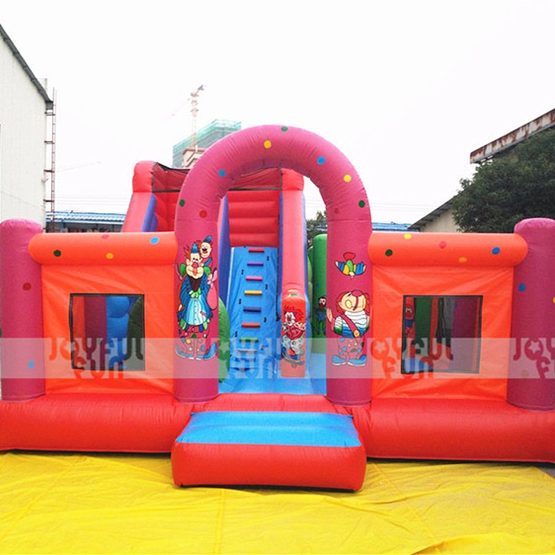 Hot sale long Cartoon Theme Inflatable Playground inflatable funny kids playground for sale