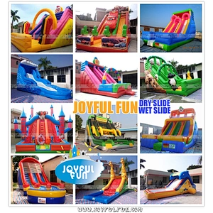 2021 JOYFUL FUN factory kIds combo castle jumping inflatable bouncer