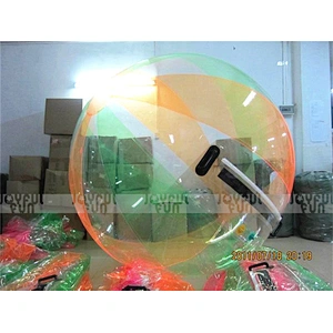 Colorful Bar by custom pattern inflatable water walking ball with big flower pateern color bar for sale