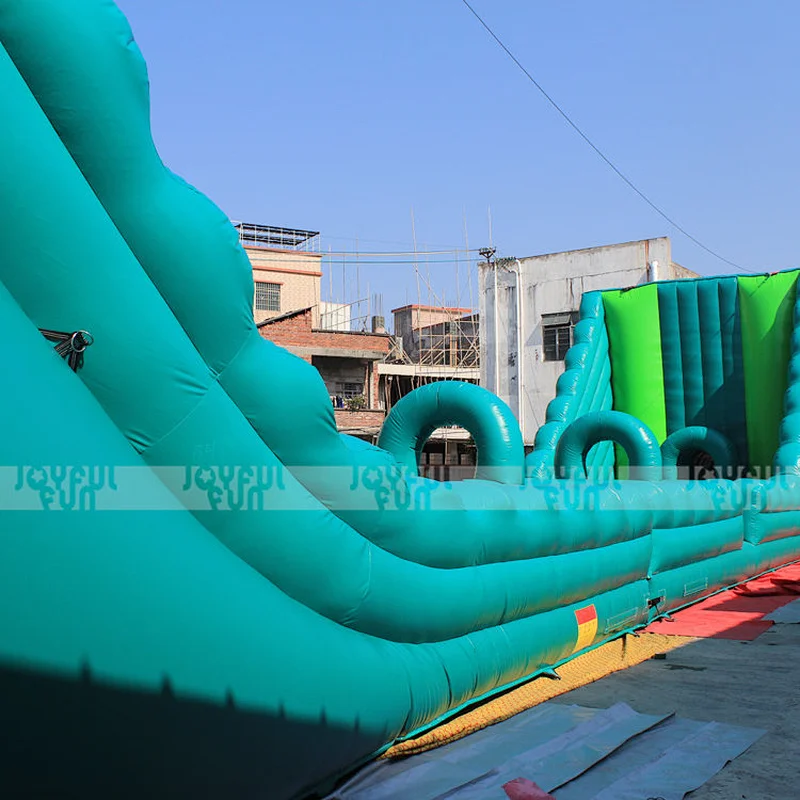 Outdoor sport giantiinflatable zip line with two lanes long slide for summer water game Inflatable for Zip line adventures