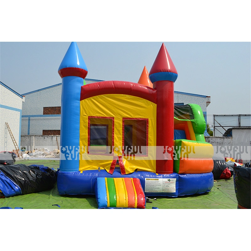 Customized color good quality inflatable bouncer combo inflatable bounce castle with pool outdoor kids combo with slide