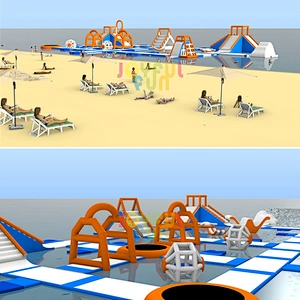 Joyful Fun Used Commercial Outdoor Large Inflatable Floating Water Park