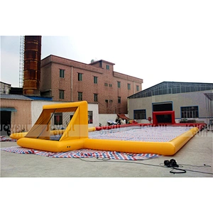 Customized color inflatable soccer field in high quality factory good quality football field for sale