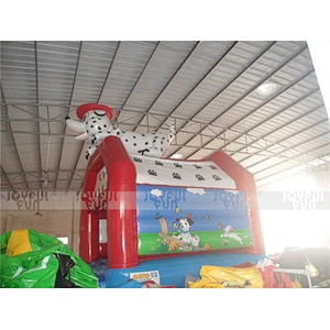 White Spot Dog Inflatables Bounce Houses Inflatable Bouncers Inflatable Slides for Sale