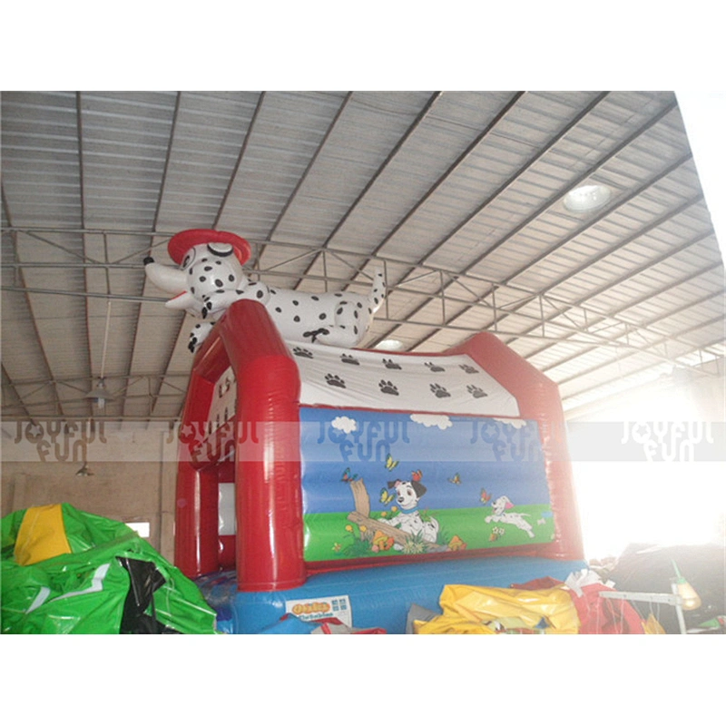 White Spot Dog Inflatables Bounce Houses Inflatable Bouncers Inflatable Slides for Sale