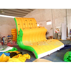 Factory Direct Price Outdoor Inflatable Rock Slide Inflatable slid See Saw Floating water Day and wet Commercial use
