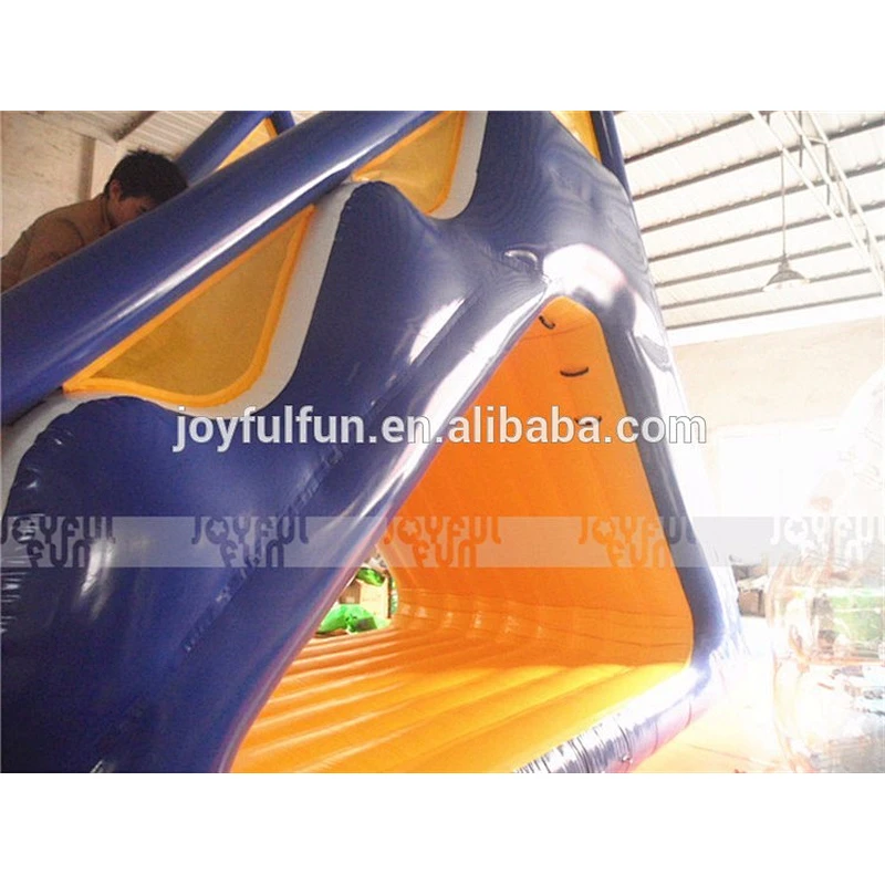 Large water toys inflatable floating climbing water slides for swimming pool