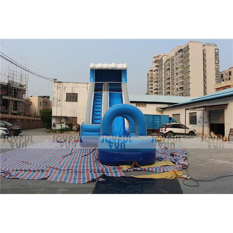 The most popular commercial grade inflatable wave water slide inflatable jumping model for sale