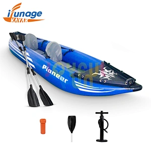 Joyful Fun wholesale OEM fishing canoe Kayak  2 person boat inflatable kayak