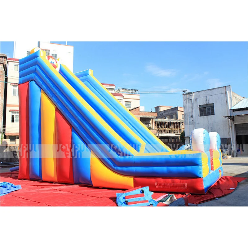 New design China factory price inflatable beautiful design giant dry slide inflatable slide jumping game for sale