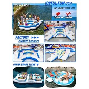 Used Commercial Floating Water Game Big Inflatable Water Slide for Outdoor